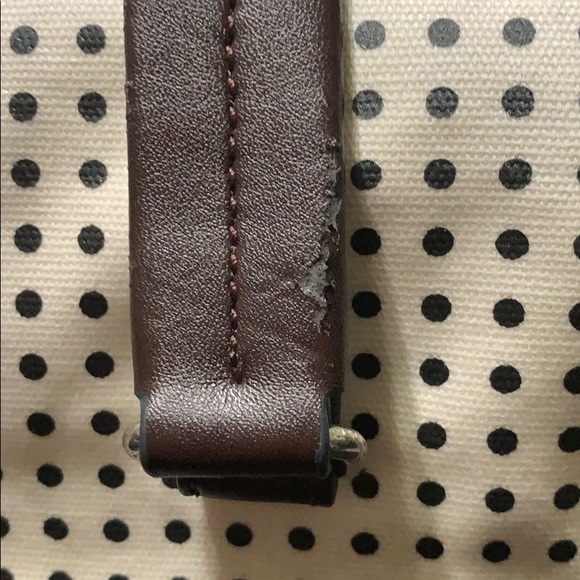 Fossil Canvas Crossbody Bag Polkadot - Picture 7 of 11